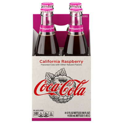Coca-Cola Soda Pop Cola California Raspberry - 4-12 Fl. Oz. - Image 3