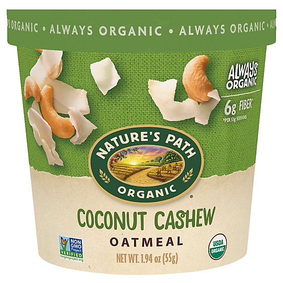 Nature's Path Organic Hot Coconut Cashew Oatmeal - 1.94 Oz