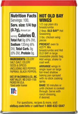 OLD BAY Hot Seasoning - 2.12 Oz - Image 5