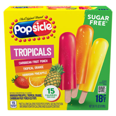 Popsicle Ice Pops Sugar Free Tropicals - 18 Count - Image 3