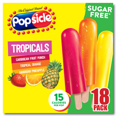 Popsicle Ice Pops Sugar Free Tropicals - 18 Count - Image 2