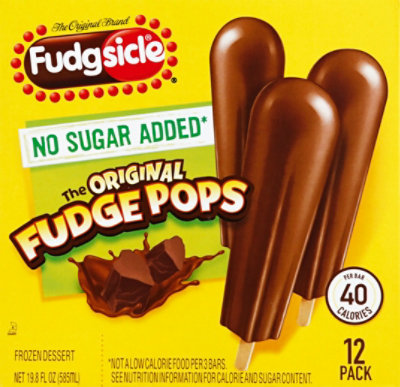 Popsicle Fudge Pops No Sugar Added Ice Pops - 12 count - Image 2