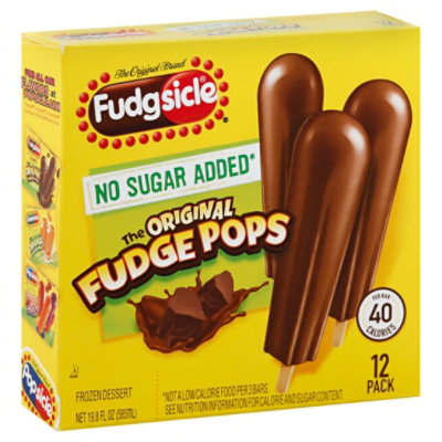 Popsicle Fudge Pops No Sugar Added Ice Pops - 12 count - Image 1