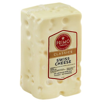 Primo Taglio Classic Swiss Cheese - 0.50 Lb - Image 1