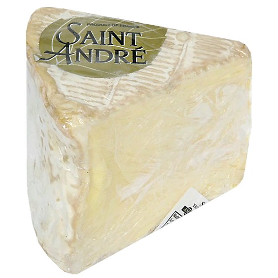 St Andre Brie Pre Cut Cheese Wedge 0.50 LB
