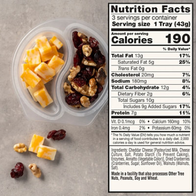 Sargento Balanced Breaks Double Cheddar Cheese Dried Cranberries Salted Walnuts - 3-1.5 Oz - Image 4