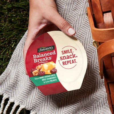 Sargento Balanced Breaks Double Cheddar Cheese Dried Cranberries Salted Walnuts - 3-1.5 Oz - Image 2