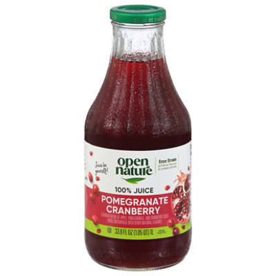 Open Nature 100% Juice Pomegranate Cranberry Blend - 33.8 Fl. Oz. - Image 1