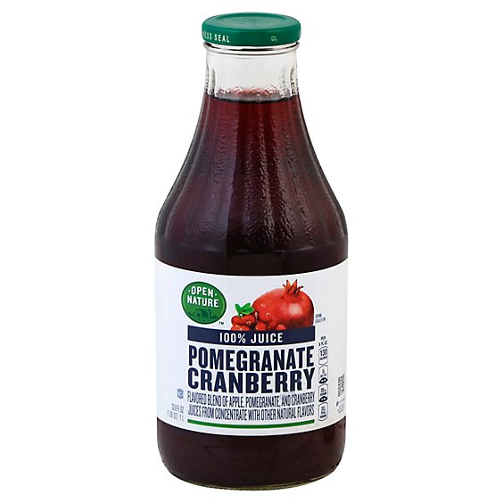 Open Nature 100% Juice Pomegranate Cranberry Blend - 33.8 Fl. Oz.