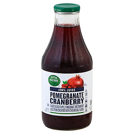 Open Nature 100% Juice Pomegranate Cranberry Blend - 33.8 Fl. Oz. - Image 1