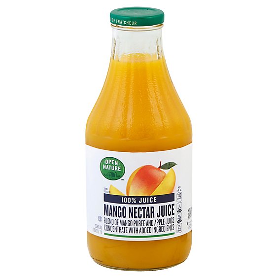 Open Nature 100% Juice Mango Nectar From Concentrate - 33.8 Fl. Oz.