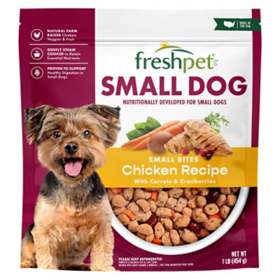 Freshpet Select Dog Food Small Dog Grain Free Bite Sized Chicken Morsels Chicken Bag - 1 Lb - Image 1