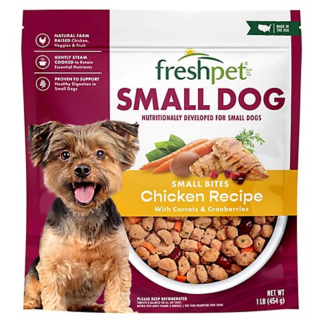 Freshpet Select Dog Food Small Dog Grain Free Bite Sized Chicken Morsels Chicken Bag - 1 Lb
