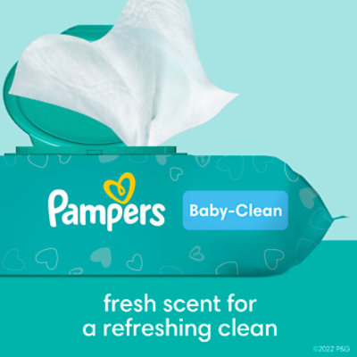 Pampers Baby Wipes Baby Clean Scented 3X Pop Top - 216 Count - Image 5