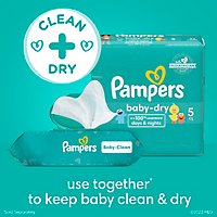 Pampers Baby Wipes Baby Clean Perfume Free 3X Pop Top - 216 Count - Image 6