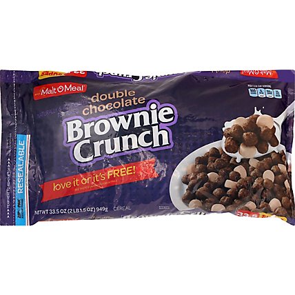 Malt-O-Meal Double Choc Brownie Crunch - 33.5 Oz - Safeway