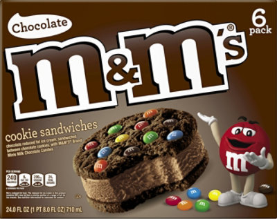 M&Ms Chocolate Ice Cream Sandwich - 24 Fl. Oz.