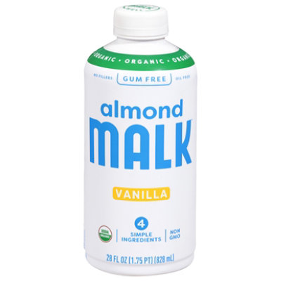 Malk Unsweetened Vanilla Almond Milk - 28 Oz