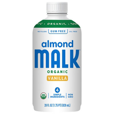 Malk Unsweetened Vanilla Almond Milk - 28 Oz