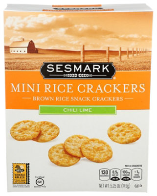 Sesmark Cracker Rice Chili Lime - 5.25 Oz