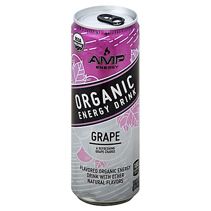Amp Organic Grape - 12 Fl. Oz. - Image 1