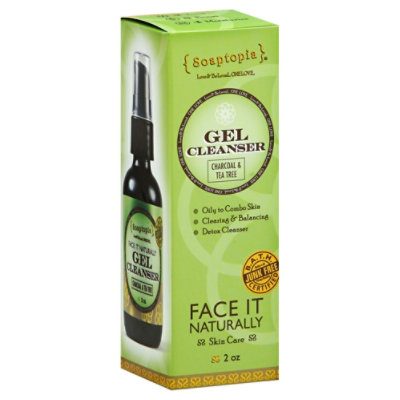 Soaptopia Face It Ntrly Gel Cleanser - 2 Oz