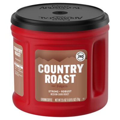 Folgers Caffeinated Ground Country Roast - 25.1 Oz