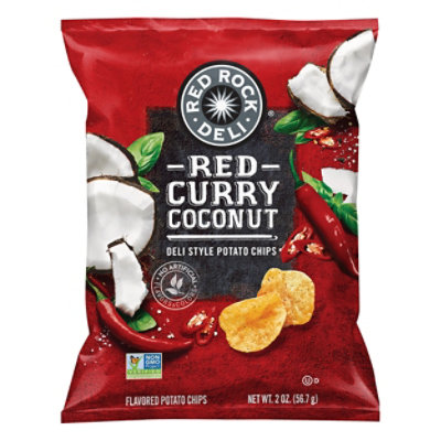 Red Rock Deli Pot Chips Red Curry Cocnut - 2 Oz