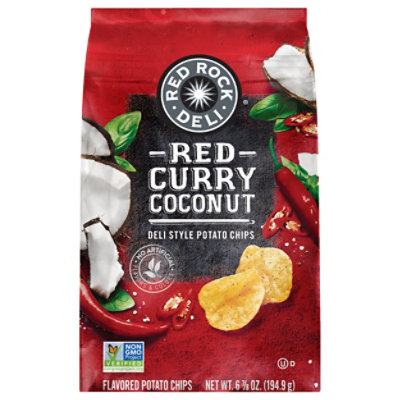Red Rock Deli Red Curry & Coconut Potato Chip Ounce Bag - 6.8 Oz