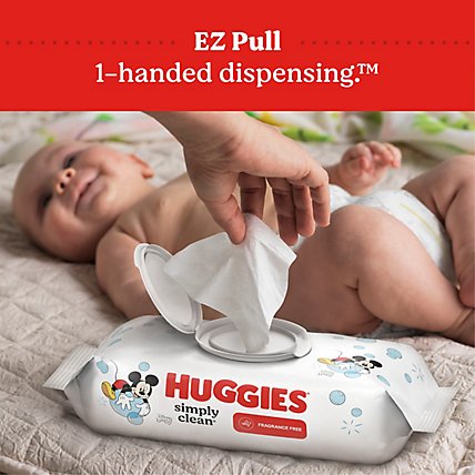 Huggies Simply Clean Unscented Baby Wipes - 64 Count - Image 5