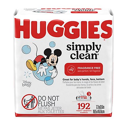 Huggies Simply Clean Unscented Baby Wipes - 3-64 Count - Image 8