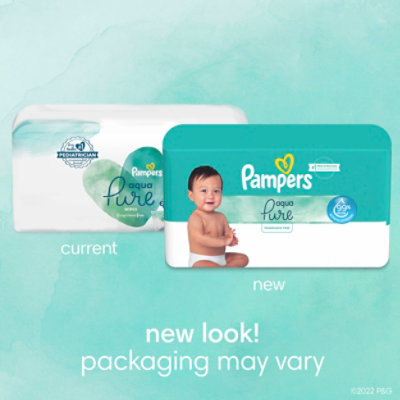 Pampers Aqua Pure Sensitive 6X Pop Top Baby Wipes - 336 Count - Image 2