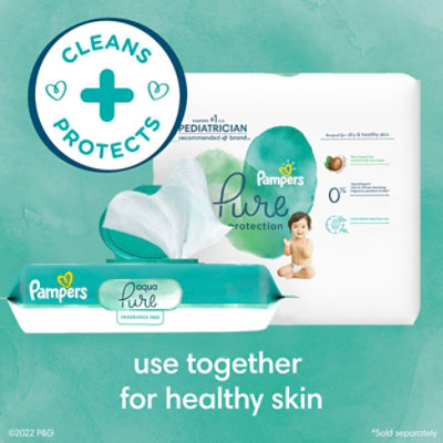 Pampers Aqua Pure Sensitive 6X Pop Top Baby Wipes - 336 Count - Image 7