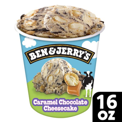 Ben & Jerrys Ice Cream Caramel Chocolate Cheesecake 1 Pint - 16 Oz