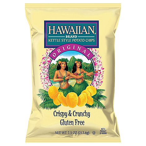 Tims Hawaiian Original Kettle Chips - 7.5 Oz