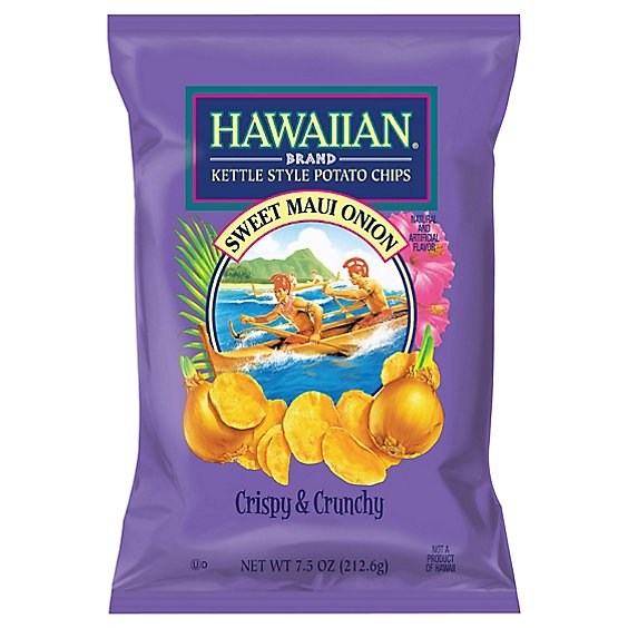 Hawaiian Kettle Style Sweet Maui Onion Chips - 7.5 Oz