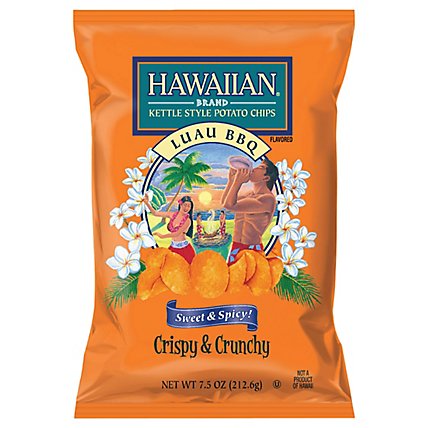 Hawaiian Kettle Style Luau Bbq Chips - 7.5 Oz - Image 1