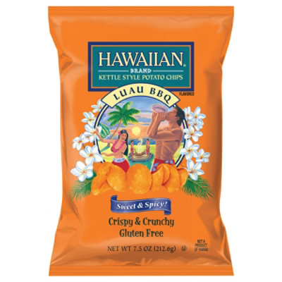 Hawaiian Kettle Style Luau Bbq Chips - 7.5 Oz - Image 1