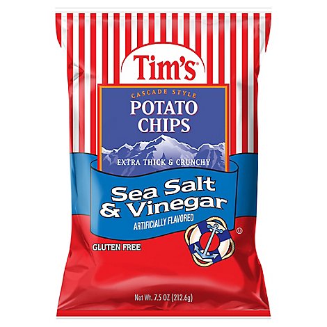 Tims Chips Sea Salt & Vinegar - 7.5 Oz