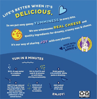 Annies Homegrown Macaroni & Cheese Classic Mild Cheddar - 4-6 Oz - Image 5