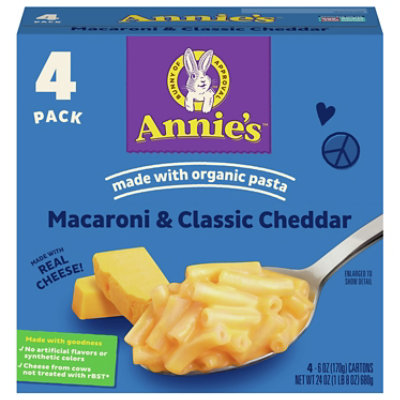 Annies Homegrown Macaroni & Cheese Classic Mild Cheddar - 4-6 Oz - Image 1