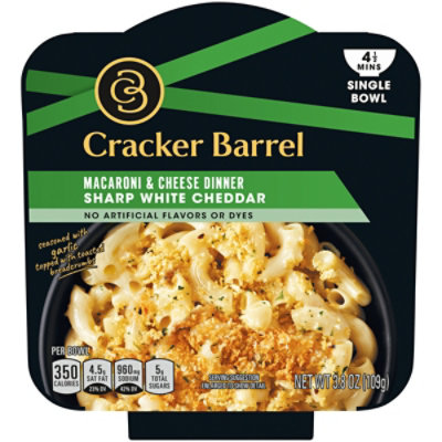 Cracker Barrel Sharp White Cheddar Macaroni & Cheese Dinner Bowl - 3.8 Oz - Image 5