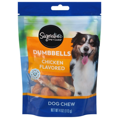 Signature Pet Care Dog Treat Dumbbells Chicken Flavor Pouch - 4 Oz - Image 4