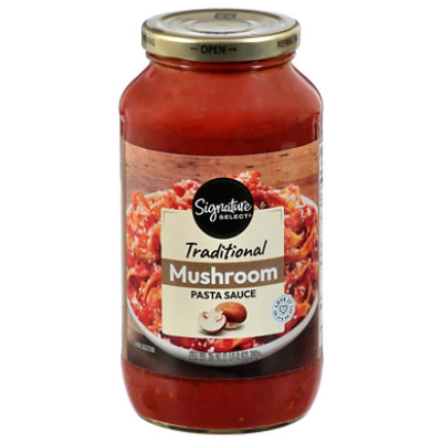 Signature SELECT Pasta Sauce Traditional Mushroom Jar - 25 Oz - Image 3