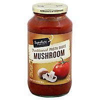 Signature SELECT Pasta Sauce Traditional Mushroom Jar - 25 Oz - Image 1