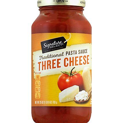 Signature SELECT Pasta Sauce Traditional Three Cheese Jar - 25 Oz - Image 2