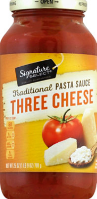 Signature SELECT Pasta Sauce Traditional Three Cheese Jar - 25 Oz - Image 2