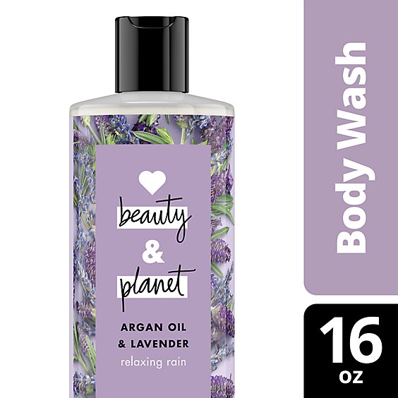 Love Beauty and Planet Relaxing Rain Argan Oil and Lavender Body Wash - 16 Fl. Oz.