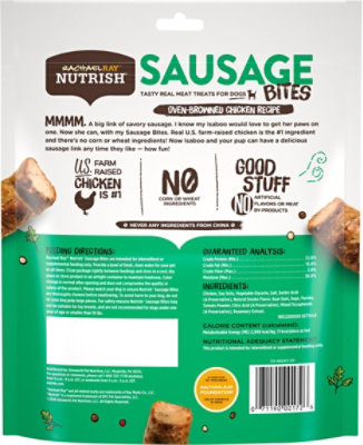 Rachael Ray Nutrish Treats for Dogs Sausage Bites Oven-Browned Chicken Recipe Pouch - 12 Oz - Image 5