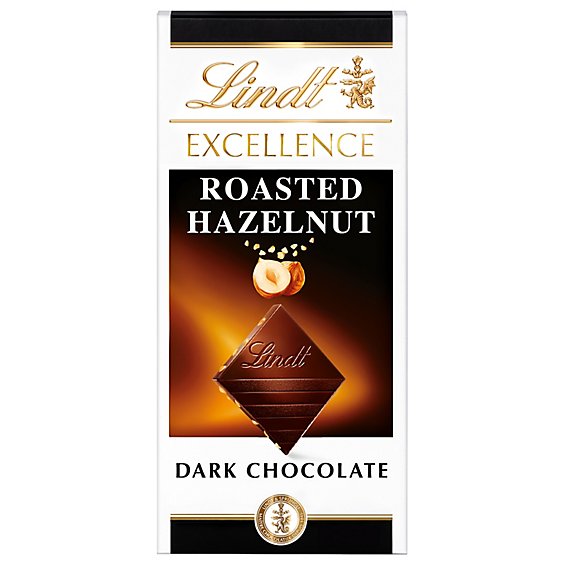 Lindt EXCELLENCE Roasted Hazelnut Dark Chocolate Candy Bar - 3.5 Oz